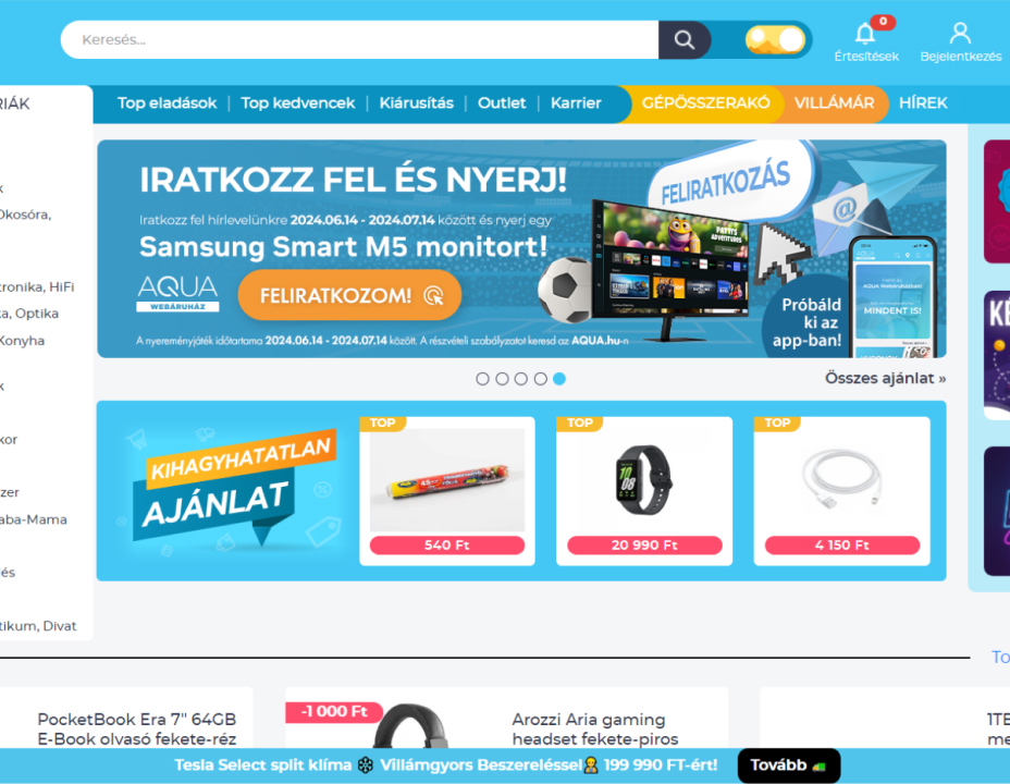 Webshop Aqua.hu